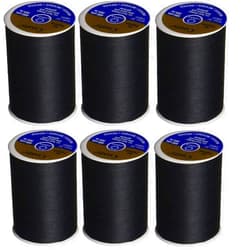 Coats & Clark Dual Duty All Purpose Thread 400 Yards Black 230-2 (6-Pack)