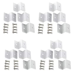 Yaegoo 4 Sets Solar Panel Z Brackets Mount Mounting Set RV Boat Off Grid Roof (16 Units)