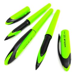 AIR Micro Uni-Ball AIR Micro - 0.5mm Fine Rollerball - Blue Ink - Green Barrel - 6 Pack