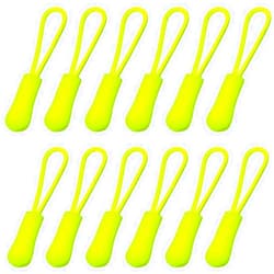 Yuntop 20 Pcs Zipper Pulls, Nylon Cord Extension Zipper Tab Zipper Tags Cord Pulls for Backpacks, Luggage, Jackets, Purses, Handbags (Fluorescent green)