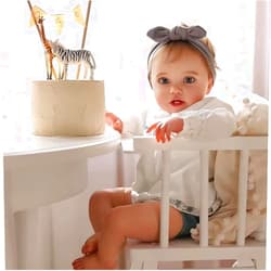Cosheng Toddler Reborn Baby Doll Girls- 24 Inch Lifelike Baby Dolls Soft Reborn Toddler Doll with Realistic Veins for Kids Age 3 +