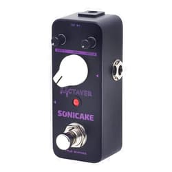 SONICAKE Octave Guitar Pedal, Analog Classic Lower Octave Guitar Effects Pedal for Guitar & Bass, True Bypass - Octaver
