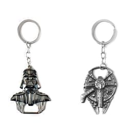 HEYu jewelry Star Wars Bottle Opener - Star Wars Keychain - Darth Vader Beer Bottle Opener Manual Alloy 2 PCS