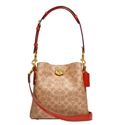 Coach Coated Canvas Signature Willow Bucket 24