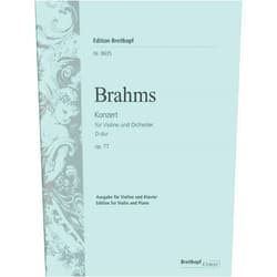 Johannes Brahms Brahms: Violin Concerto in D Major, Op. 77 (Solo Part with Piano Reduction)