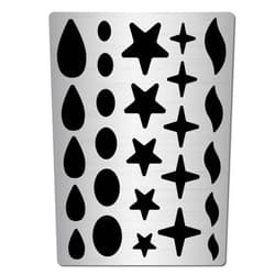 GORGECRAFT Metal Jewelry Stencils Stainless Steel Shape Earring Teardrops Cutouts Stencil Lapidary Cabochons Template Tear Drop Star Stencils for Teardrop Jewelry Making DIY Earrings Crafts Bracelets