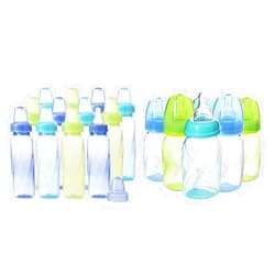 Evenflo Feeding Classic 8 Ounce and Premium Proflo Vented Plus 4 Ounce Polypropylene Baby Bottles Bundle (Pack of 12 and Pack of 6)