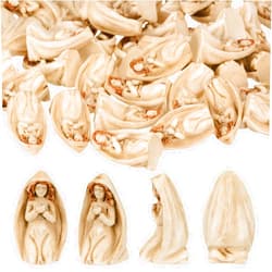 Soulchen 50 Pcs Little Virgin Mary Figurines Christ Toys Christ Tiny Figures Virgin Mary Tabletop Holidays Decoration Home for Easter Egg Gifts DIY Cake Decoration Ornaments Crafts Moss Landscape