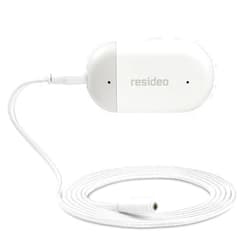 Resideo CHW3610W8001 WiFi Water Leak Detector For Home, Smart Water Sensor Alarm and Freeze Detector, Water Detector Alarm for Basement, Bathroom, and Under Sink