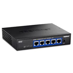 TRENDnet 5-Port 10G Switch, 5 x 10G RJ-45 Ports, 100Gbps Switching Capacity, Supports 2.5G and 5G-Base-T Connections, Lifetime Protection, Black, TEG-S750