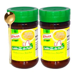 Westlake art Knorr Our Our Chicken Bouillon Powder, 3.5 Oz, Bundled With Golden Ss Spoon, Rich & Savory Granulated Caldo De Pollo Flavor Enhancer, Gluten-Free, No Artificial Preservatives, Versatile Use [Pack Of