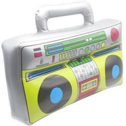 LYMGS 16 Inch Inflatable Boombox Radio Party Toy, 40cm Large Blow Up Retro 80s 90s BOOM BOX Speaker Balloon Decoration for Beach Party Kids Toy Prop Accessory, 1 Pack