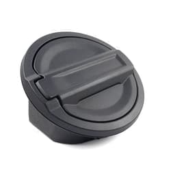 Newsmarts Fuel Tank Cover Door Gas Filler Cap Aluminum Black For Jeep Wrangler JL & Unlimited Sport Rubicon Sahara 2018-2023 Car