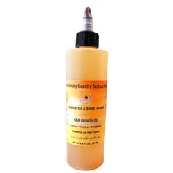 Curliciously Gravity Defiant Naturals Lemongrass & Sweet Almond Hair Growth Oil - Suitable for Men, Women & Children's Hair - Reduces Hair Loss, Adds Shine, Minimizes Hair Breakage, Repairs Split Ends, Thickens Thinning Hairline