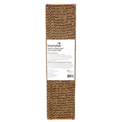 SmartyKat Super Scratcher Corrugated Cat Scratcher, Catnip Infusion Technology - Brown, Single Wide