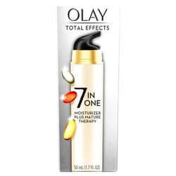 Olay Total Effects 7-In-1 Face Moisturizer Plus Mature Therapy, Beige, 1.7 Fl Oz