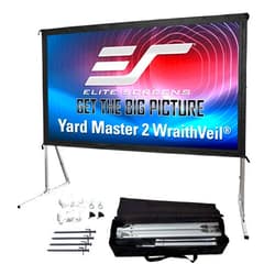 Elite Screens Yard Master 2 DUAL Projector Screen, 120-INCH 16:9, Front and Rear 4K/8K Ultra HD, Active 3D, HDR Ready Indoor and Outdoor Projection, OMS120H2-Dual |US Based Company 2-YEAR WARRANTY