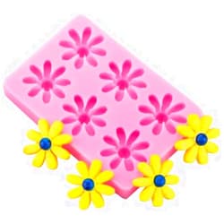 Zenarao Daisy Silicone Mold for Candy, Cake Baking Decoration, Cookies, Chocolate, Clay - Kitchen Flower Series Tool