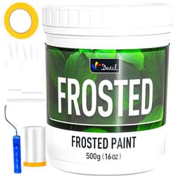 DWIL Frosted Glass Paint for Window - Window Privacy Paint, Waterproof & UV Resistant, Frosted Glass Spray, for Bathroom, Kitchen, Room, Sliding Door, 16oz (with tools)
