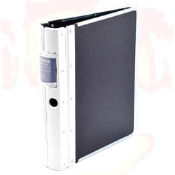 Bindertek 3-Ring 2-Inch Heavy-Duty Optimum Binder with Metal Spine, White (OPTI2-WH)