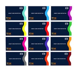 Boxiki Travel Set of 12 RFID Blocking Sleeves Best way to Protect your Cards from Electronic Theft. Durable, Lightweight and Compact Design to fit in any Pocket or Purse. (Navy Blue)