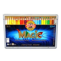 Koh-I-Noor Magic Jumbo Triangular Coloured Pencil, Pack of 24, Multicolor