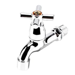 Fafeicy Washing Machine Faucet, Single Cold Water Tap, Washing Machine Faucet Sink ABS Plastic Basin Water Tap for Laundry Bathroom Washing, Touch On Faucets (Cross)