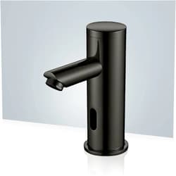 Fontanashowers Fontana Showers Solo Commercial Automatic Touchless Sensor Faucet - FS-509RB Contemporary Style Deck Mount Solid Brass Without Mixer Cold Water Sensor Faucet - Dark Oil Rubbed Bronze