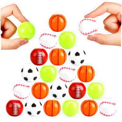 JYXT 42 Pack Sport Party Favors, Mini Fidget Spinner Sport Ball Toys for Kids Fidget Toys Soccer Baseball for Kids 6-8 8-12 Goodie Bag Stuffers Christmas Birthday Gifts Treasure Box Classroom Prizes