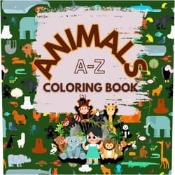 Manabu Books,Akiko Jane Cortel Wild Words: Coloring Book: Animals Coloring Book for Toddlers and Kids