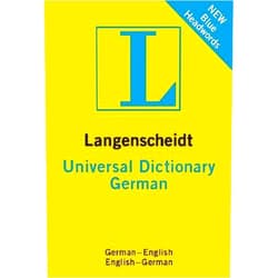 By Langenscheidt (Author) Langenscheidt Universal German Dictionary: German - English / English - German by Langenscheidt Editorial Staff (1-Apr-2011) Paperback