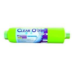 CLEAR2O® 2IN1 RV Inline Water Filter – The Ultimate Filtration Solution for RV Adventures - 10 Micron Solid Carbon Block & 15 Micron Pre-Filter - CRV1010