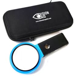 Vision Aid 30x Hands-Free Magnifier with Ultra Bright 36 LED Lights and Case - 40x Loupe Magnifying Glass with Stand for Reading Jewelry Coins Watch Hobby Crafts Close Work
