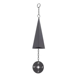 Derefine North Country Iron Triangle Wind Bell Chimes with Compass, Creative Gifts Wind Chimes for Indoor Outdoor Wall Ornament Home Porch Patio Garden Outside Hanging Decor