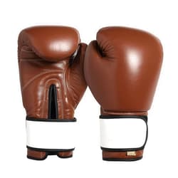 Maroon Bell Outdoor 10 12 14 16 OZ Indestructible Brown & White Vintage Water Buffalo-Speed PRO Style Boxing Gloves-Men,Women,Trainers,MMA,kickboxers,Everyday Fitness,Heavy Bag, Sparring-Speed Bag