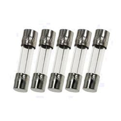 Techman - Pack of 5-500mA (0.500A) Glass Fuse (GMA), 250v, 5mm x 20mm (3/16