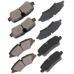 cciyu D1479 D1099 Front Rear Ceramic Brake Pads Kits 8pcs fit For 2010-2016 For Land Rover LR4,2010-2012 For Land Rover Range Rover,2010-2013 For Land Rover Range Rover Sport