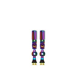 Muc-Off Tubeless Valve for Bicycles, Coreless Valve, Prevents Trouble, Smooth Air Input, 1.4 inches (35 mm) Presta Rim x Presta Valve TUBELESSVALVES BIGBORE Hybrid M Iridescent
