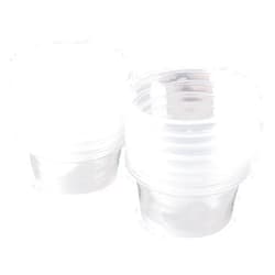 SLSON 100 Pack Gecko Food and Water Cups Gecko Ledge Cups Reptile Worm Bowl Mealworm Feed Feeder for Lizard Leopard Gecko Crested Gecko and other Small Pets, 1 Oz