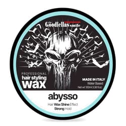 The Goodfellas' smile Hair Wax Fiber/Pomade, Strong Hold Formula, 100ml, Made in Italy (Abysso)