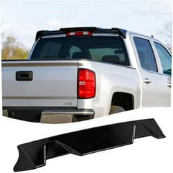 Sts.Ev01 STSEV01 Rear Spoiler Cab Roof Wing Fit for Chevy Silverado 1500 2500 GMC Sierra 1500 2014-2018 Accessories LT/LTZ/Custom/Work Truck/High Country (Crew Cab or Extended Cab Only), Add-on Top Wing Lip