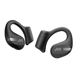 JVC New Nearphones Open Ear True Wireless Headphones with 16mm Large Drivers for Powerful Sound, Single Ear use, Compact Size, and Long Battery Life (up to 38 Hours) - HANP50TB (Black)
