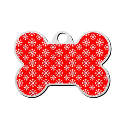 WRAGVQAT Christmas Pet ID Tags Personalized Dog Tags and Cat Tags Bone Shape Collar Pendant Custom Pet Supplies 3D Printing Name Number for Cats Puppies Tags