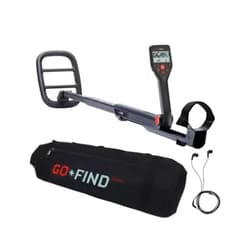 Minelab Go-Find 66 Metal Detector - Premium Ultra Lightweight Design for Effortless Treasure Hunting - Advanced Detection Technology Bundle with Wired Headphones and Carry Bag (3 Items)