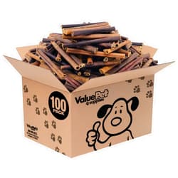 ValueBull Collagen Sticks, Beef Dog Chews, Medium 6 Inch, 100 Count Bulk Pack - Natural & Safe, Single Ingredient, Rawhide-Free, Long Lasting, Healthy for HIPS, Joints, Skin & Coat