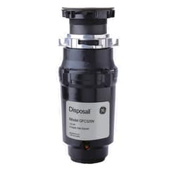 GE Continuous Feed Garbage Disposal, 1/3 Horsepower, Good for Grinding: Fruit Peels, Cooked Pasta, & Cereal, Easy Install Kit and Power Cord Included, Recommended for 1-2 Person Homes, GFC325N