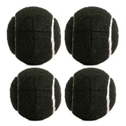 MRYCZ FYRHD 4/8PCS Precut Walker Tennis Ball, for Furniture Legs and Floor Protection, Heavy Duty Long Lasting Felt Pad Glide Coverings, Black/Grey