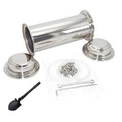 ZBMZB Time Capsule Anti-Corrosion Waterproof Stainless Steel Container Durable Lock Container Storage Future Gift 34cm/13.4inch