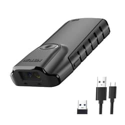 NETUM Bluetooth 2D Barcode Scanner, 3-in-1 Small Portable QR Bar Code Reader Automatic Wireless Gun Scan Back Clip Work with Tablet iOS Android Windows MacOS for Warehouse Inventory POS (2D - E800)