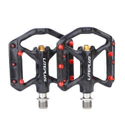 Sgxbos Bicycle Carbon Pedal Titanium Axis Road Bike Pedal MTB Ultra Light 3 Bearing Anti-Skid Pedal for Brompton Pedal